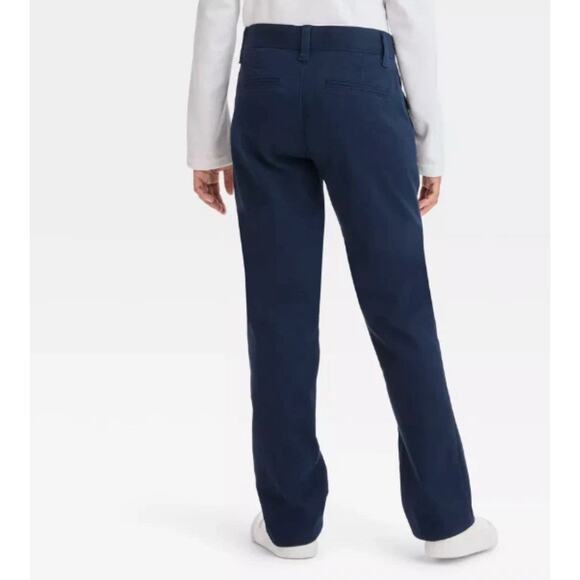 Cat & Jack School Uniforms straight pants Navy Girls 5 - Picture 2 of 4